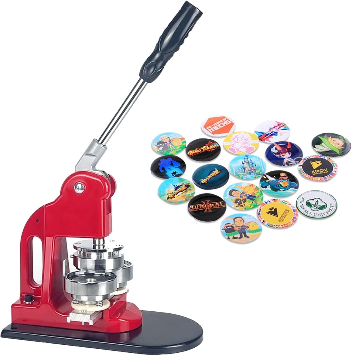 A desktop magnet making machine with lever press